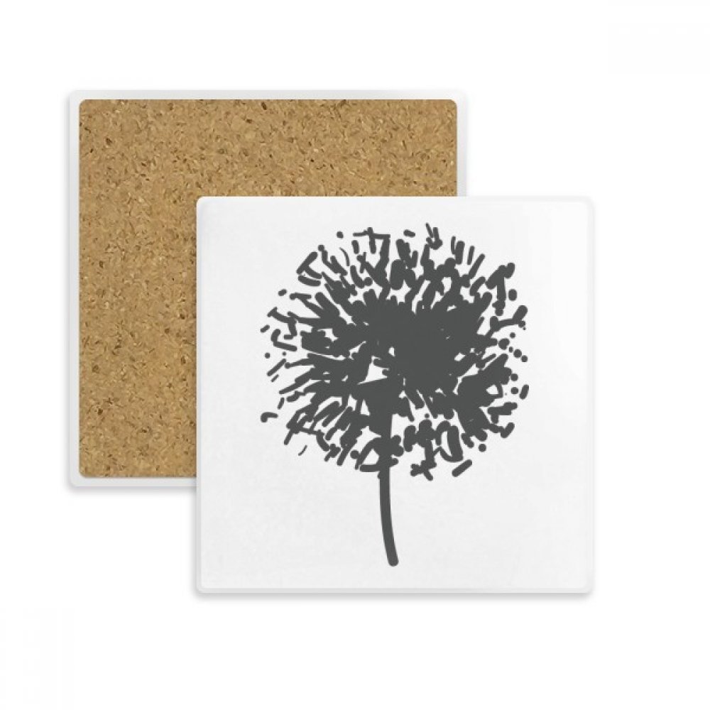 Coaster Pissenlit en pierre absorbant pour tasse et verre