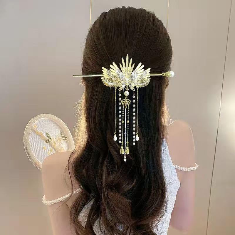 Hair Clip, Gold Chinese Hair Accessories, Decorative Hair Clips for Hair