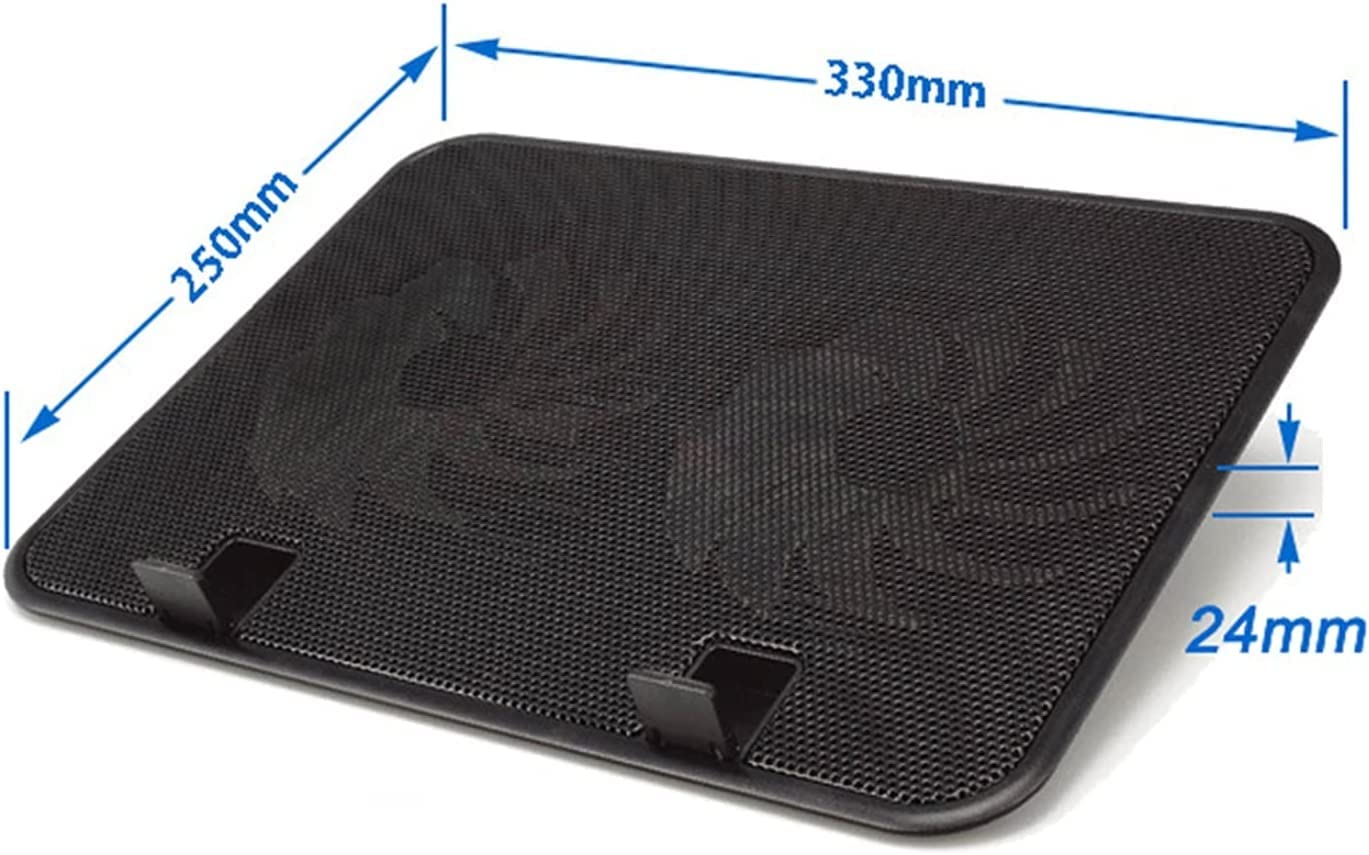 Chłodnica PC przenośna antypoślizgowa podkładka chłodząca USB podkładka chłodząca Heatsink podstawa 2 wentylator do notebooka chłodząca podkładka chłodząca komputer podstawa do laptopa 14 cali