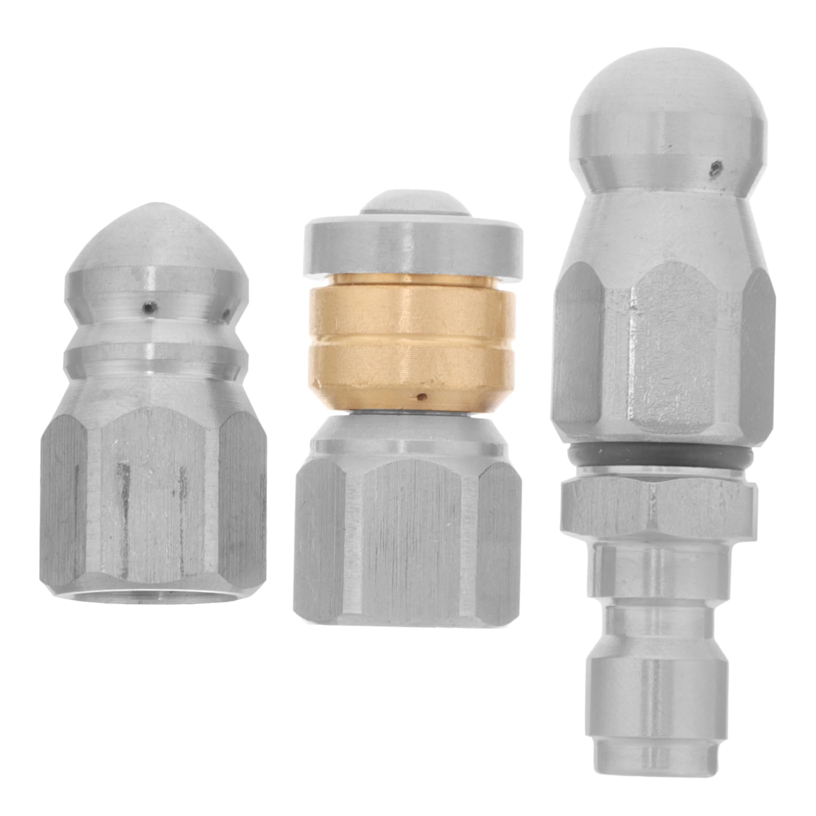 Sosoport Lot De 5 Buses Haute Pression En Acier Inoxydable Faciles À Installer Pour Nettoyeur Haute Pression Domestique 3 Pièces X 5
