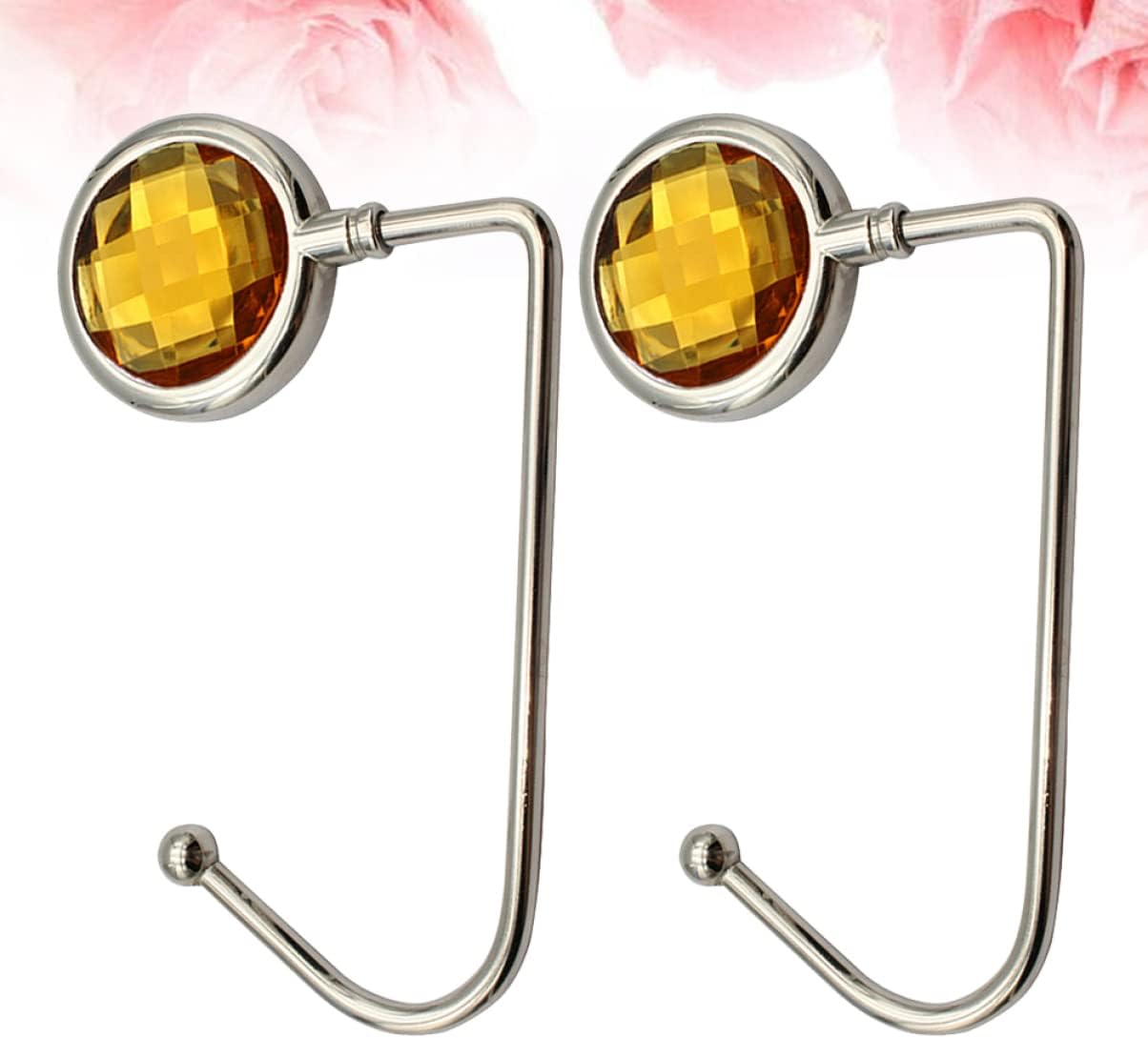 2pcs Table Bag Hooks Alloy Handbag Hangers for Desktop Creative Backpack Holders for Organizing Handbags and Purses