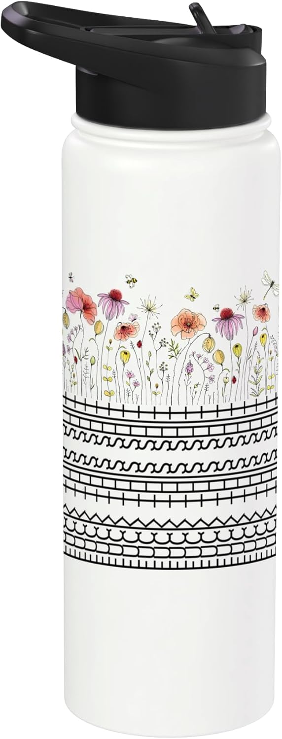 Fuck This Shit Funny Hidden Message Coworkers Joke Sarcastic Stainless Steel Insulated Water Bottle
