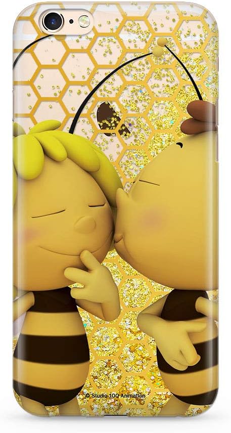 ERT GROUP Original Maya The Bee TPU Case for iPhone 6 PLUS, Liquid Silicone Cover, Flexible and Slim, Protective for Screen, Shockproof and Anti-Scratch Phone Case multicoloured