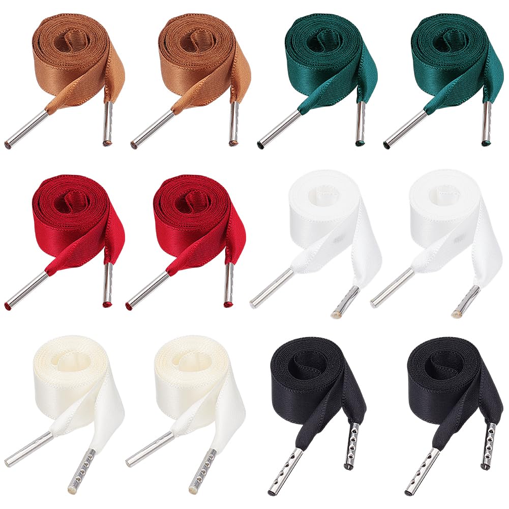 BENECREAT 12 pz 6 colori 16.8m Cordoncino In Pizzo Corsetto, Cordini con Coulisse Da 8mm, Cintura In Vita con Lacci Annodati per Accessori per Indumenti, Pantaloni Sportivi