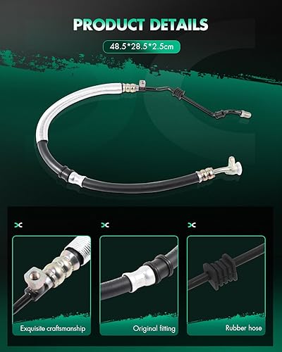 Miniatura 4 de SCITOO Conjunto de manguera de presión de dirección asistida compatible con Honda CRV CR-V 2.4L 2002 2003 2004 2005 2006 Reemplazar #53713-S9A-A04,