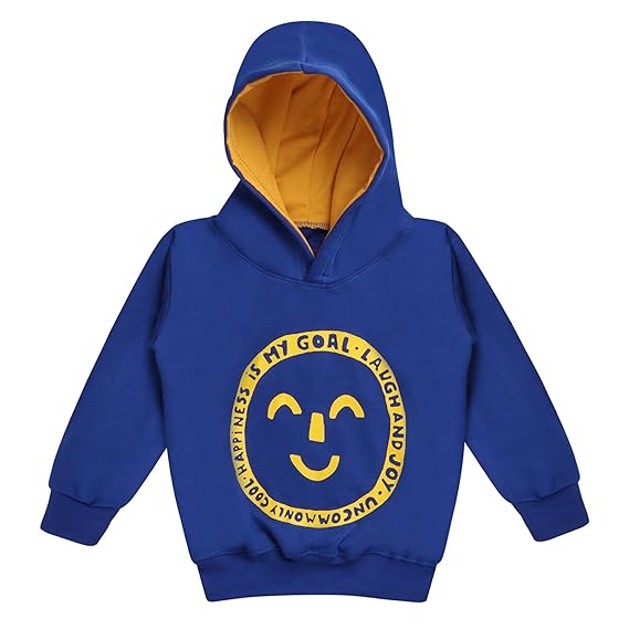 MINI MYN Boys Cotton Round Neck Sweatshirt for Kids Boys - Hoodie Sweatshirts Winter Wear for Boys