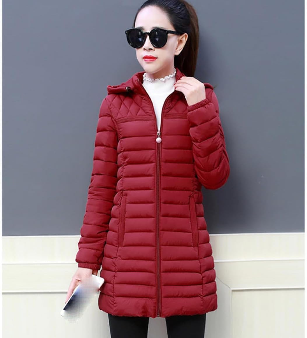 [FDGFJ] ウルトラライト ダウンジャケット レディース 撥水 軽量 暖かい 防寒 秋冬 ロングコート アウター 中綿ジャケット