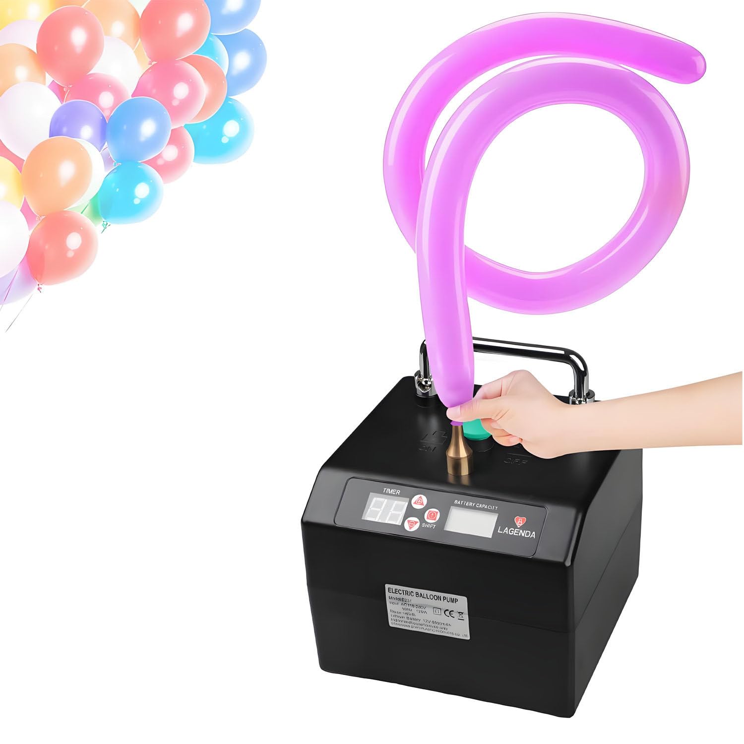Gonfleur de ballon électrique portable pompe à air longue autonomie