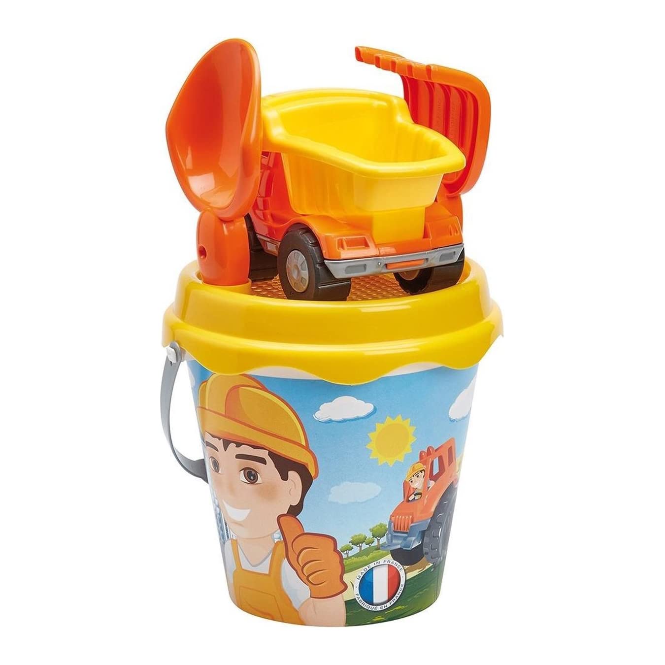 Jouets Ecoiffier - 462 - Seau Garni décor Dino - Seau 17 cm 2 moules à Sable - Jeu de Plage pour Enfants - Dès 18 Mois - Origine France Garantie Jouets Ecoiffier - 462 - Seau Garni décor Dino - Seau 17 cm 2 moules à Sable - Jeu de Plage pour Enfants - Dès 18 Mois - Origine France Garantie