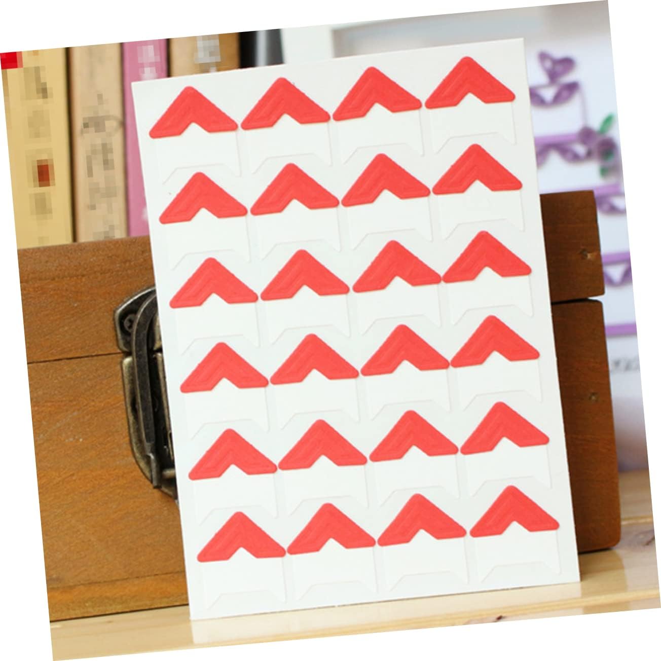 Operitacx 26 Sheets Photo Corner Stickers DIY Photo Album Mounting Self-Adhesive Scrapbook Decorations