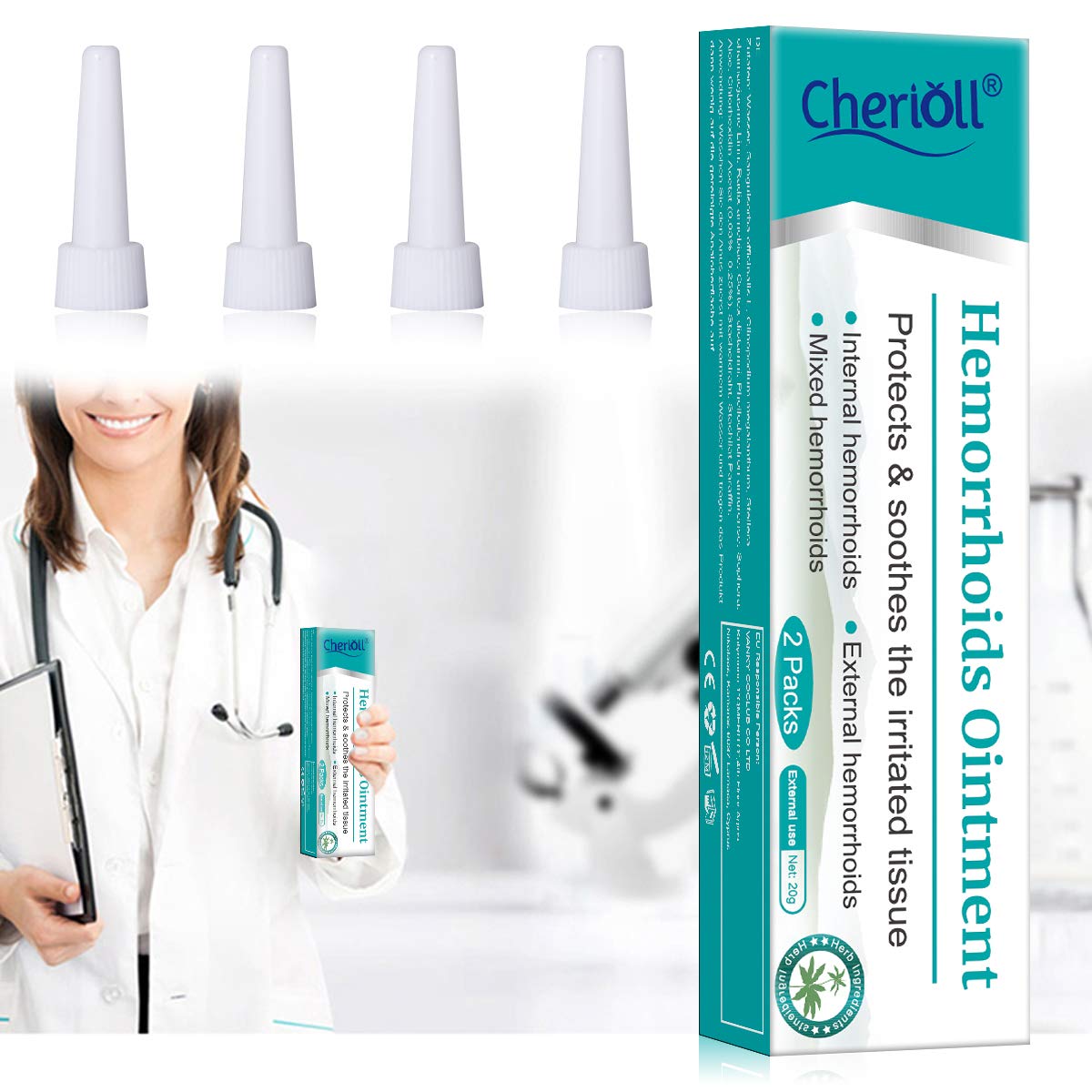 Hemorrhoid Cream, Hemorrhoids Ointment, Naturally and Safely, for