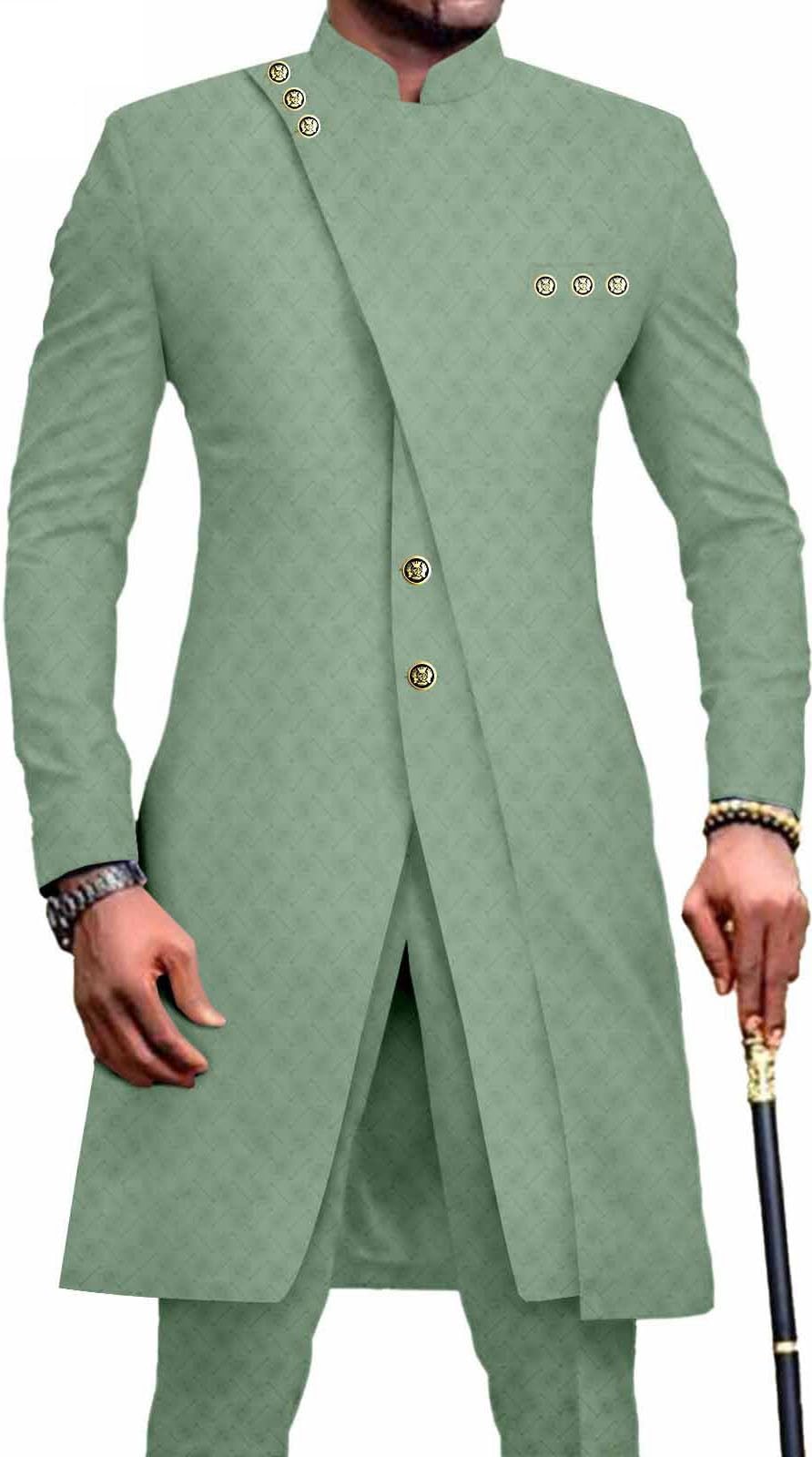 African Clothes For Men Sets Dashiki Indian Ethnic Dress Set Traditional Clothing Tracksuits Formal Suit (Color : 6, Size : XL)