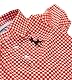 Baby Trachten Body Kariert mit Kragen und Stick – Volksfest und Hochzeit Kurzarm Body für Jungen und Mädchen – Trachtenbody Joshua (Rot/Weiss, 86/92)