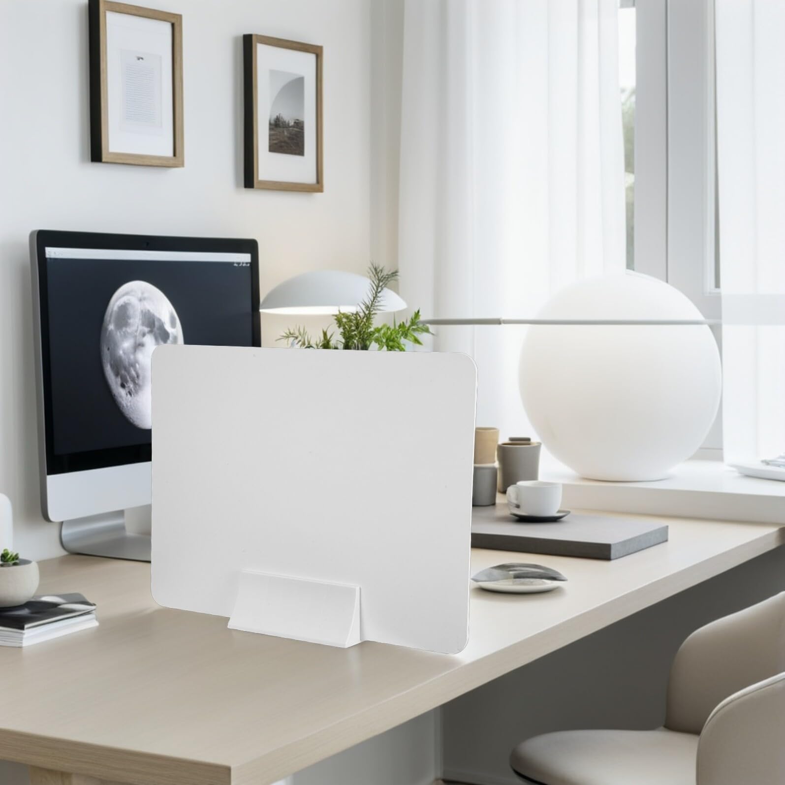 4 set di divisori in PVC indipendenti per la privacy, pannello acustico per ufficio, aula e forniture per studenti, partizioni insonorizzate per una maggiore messa a fuoco