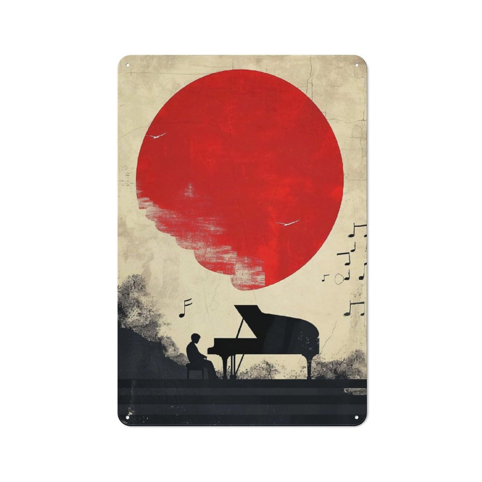 Piano Printed Metal Sign 30x20cm for Studio Or Craft Room, A New Home Present for Creative-space Collectors