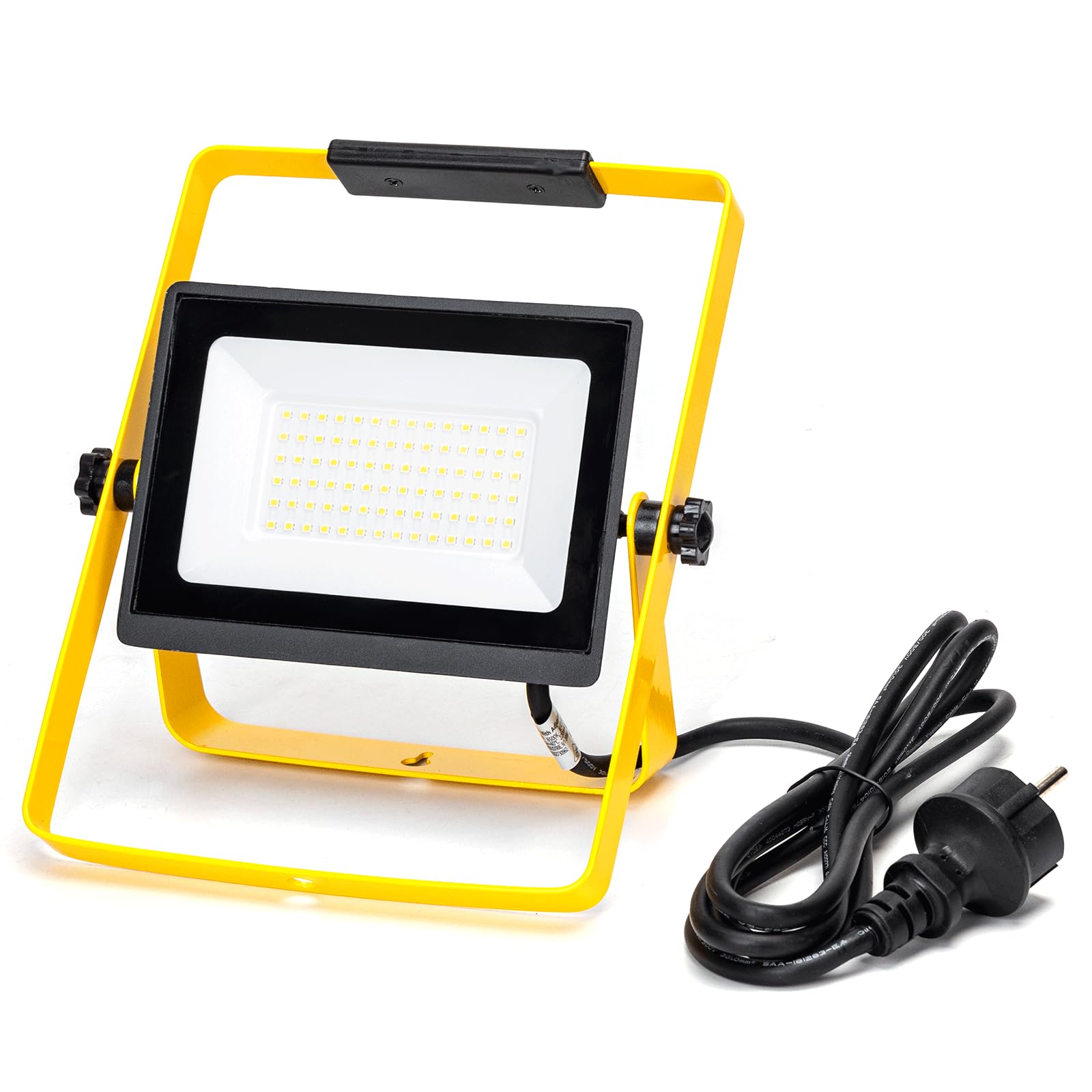 Lampe de travail portable 50W 6500K projecteur de chantier câble 1,8m