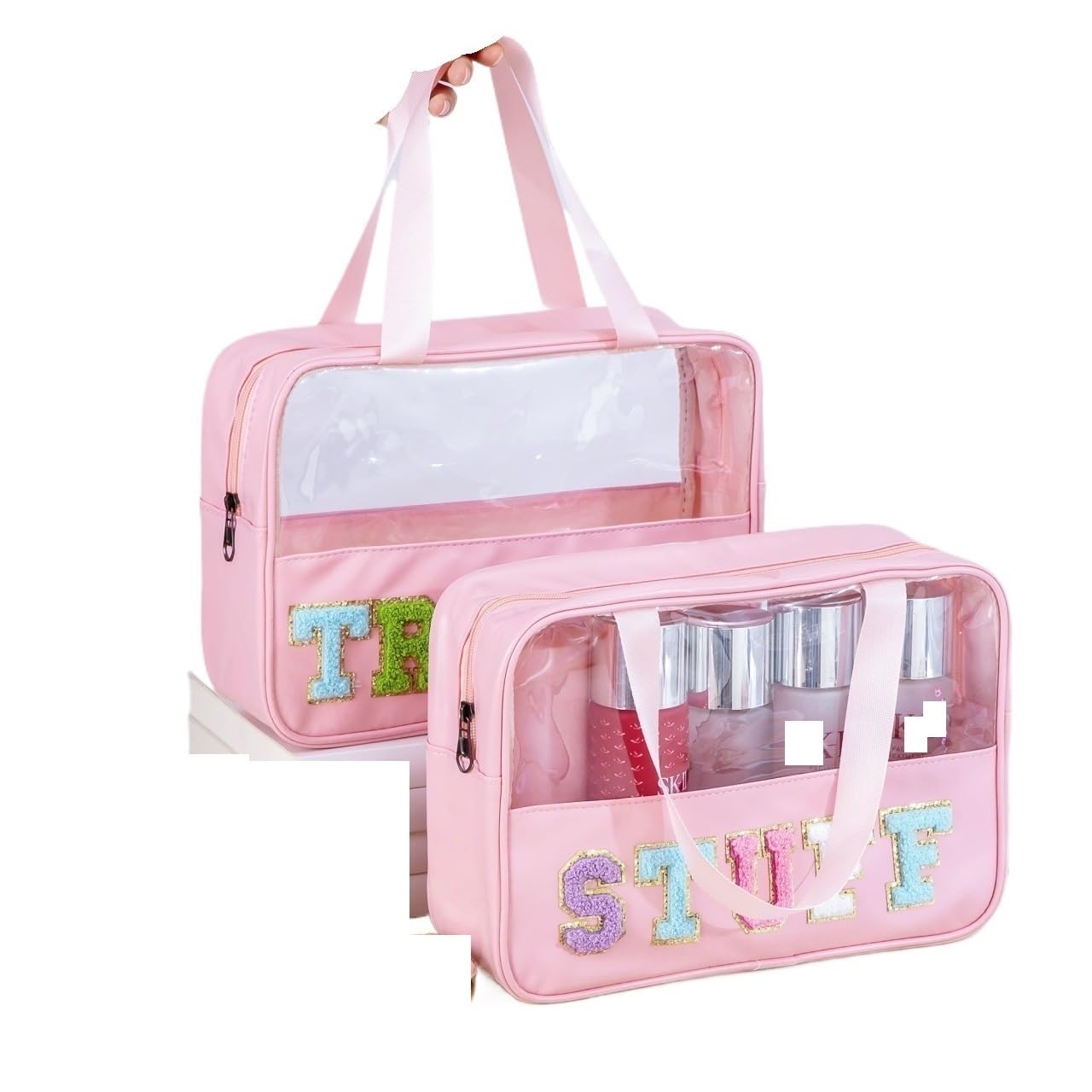 DVMSIEF Makeup Bag Travel Makeup Bag Toiletry Organizer