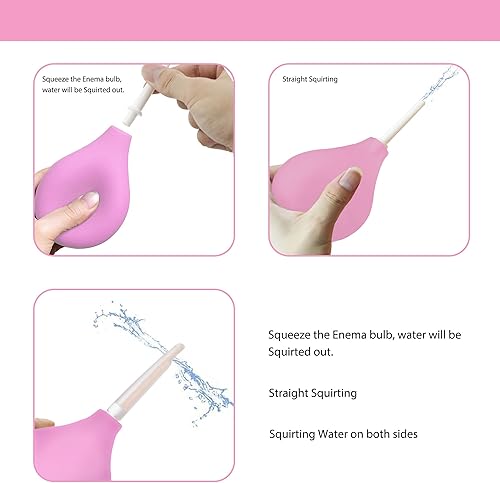 Miniatura 6 de TopQuaFocus Kit de bombillas de enema de 8 onzas, bombilla anal y vaginal para hombres, sistema de enjuague, enemas, bombilla de silicona, 4 puntas