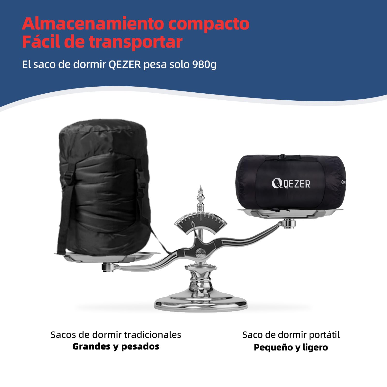 Saco de Dormir de Invierno -20 Grados, con plumón de 620 FP Premiumcálido Saco de Dormir de plumón para Clima frío Extremo, Camping, Senderismo y montañismo