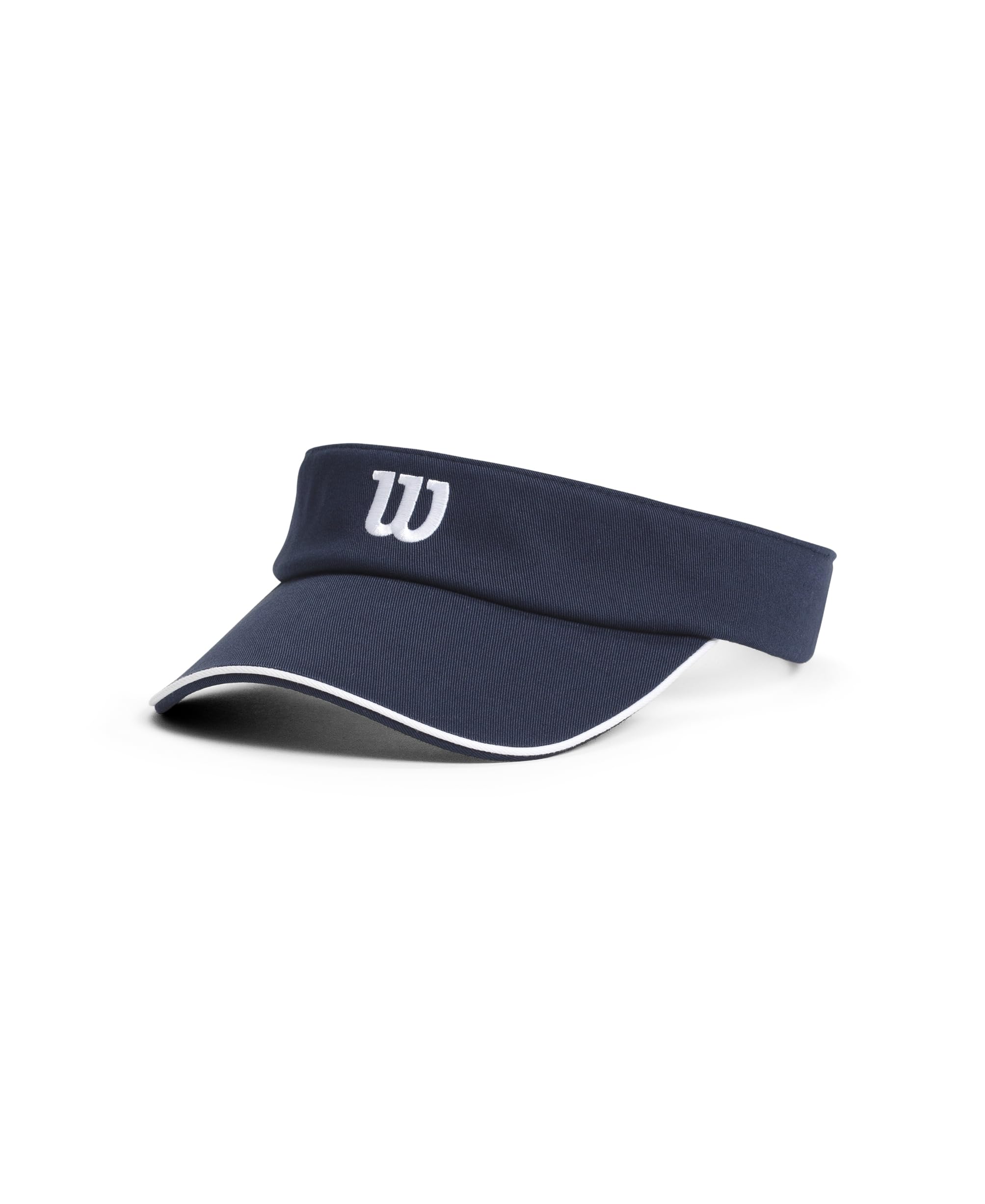 Wilson Classic Visor, Shields from Sun and Absorbs Sweat, Tailored Fit for All-Day Comfort, UPF50 Material, Fast-Dry Technology, Colour: Classic Navy, Size: SM