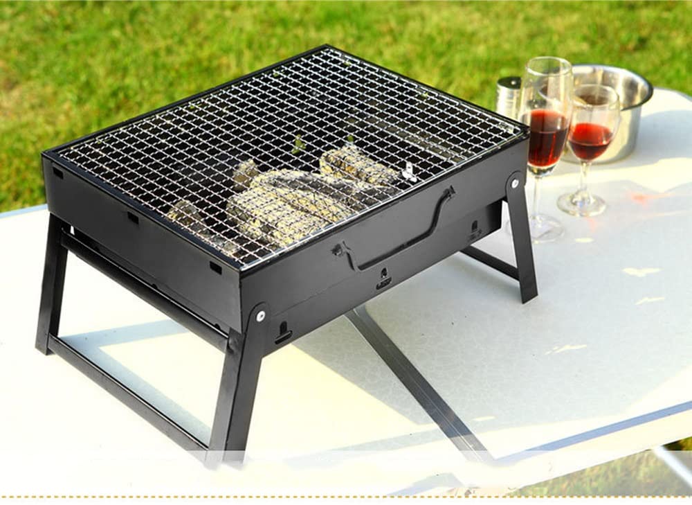 Grill Na Węgiel Drzewny Przenośny Składany Grill Wędzarnia Grill Ze Stali Nierdzewnej/Onecolor/S