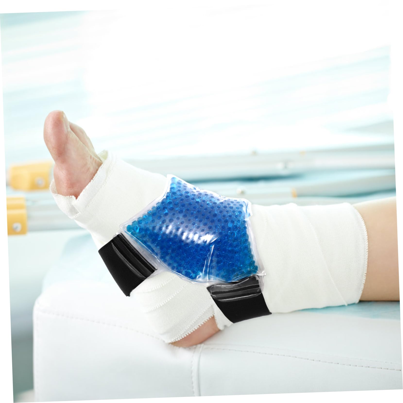Healvian Borsa per Ghiaccio Piede e Caviglia in Pvc Gel Morbido Riutilizzabile per Terapia Caldo e Freddo, Allevia e Gonfiore, per Uso Domestico e Riabilitazione