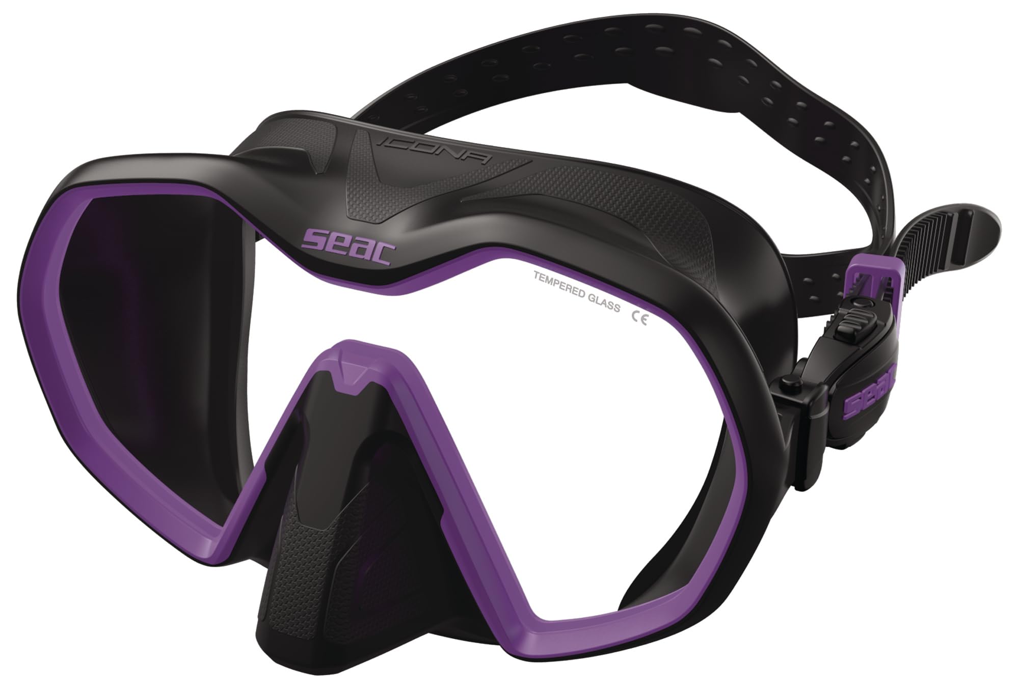 SEAC Icona, máscara monocristal sin Marco 100% Made in Italy para Buceo