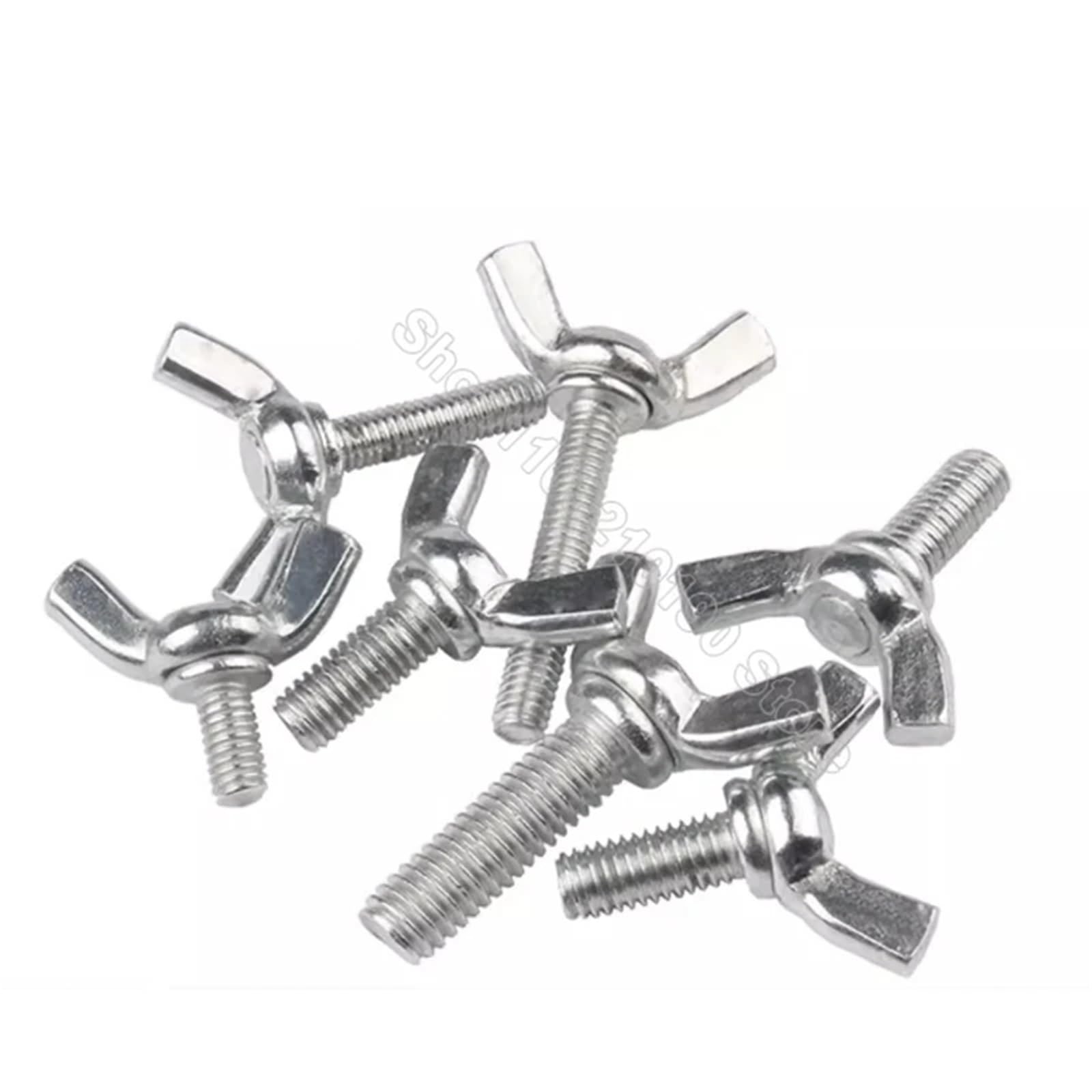 5–20 Stück M4 M5 M6 M8 M10 verzinkte Schmetterlingsschraube Flügelschraube Daumenflügelschraube Klaue Handfestschrauben(20Pcs,M6x30)