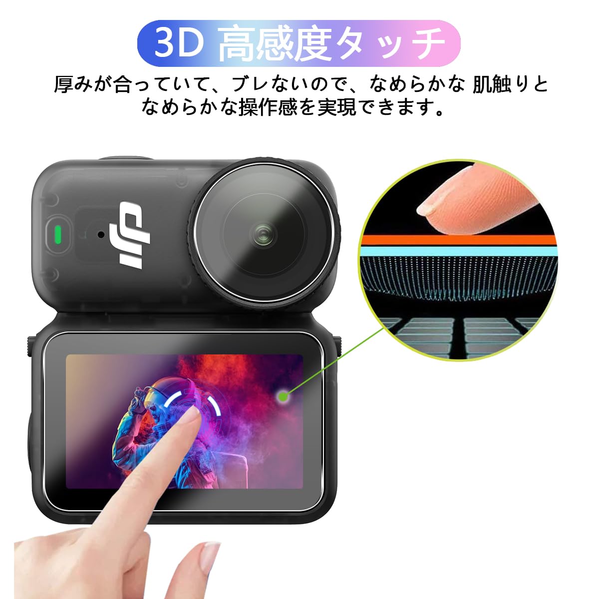 Amazon.co.jp: 【2+2枚セット】 対応 DJI Osmo Nano ガラスフィルム + 