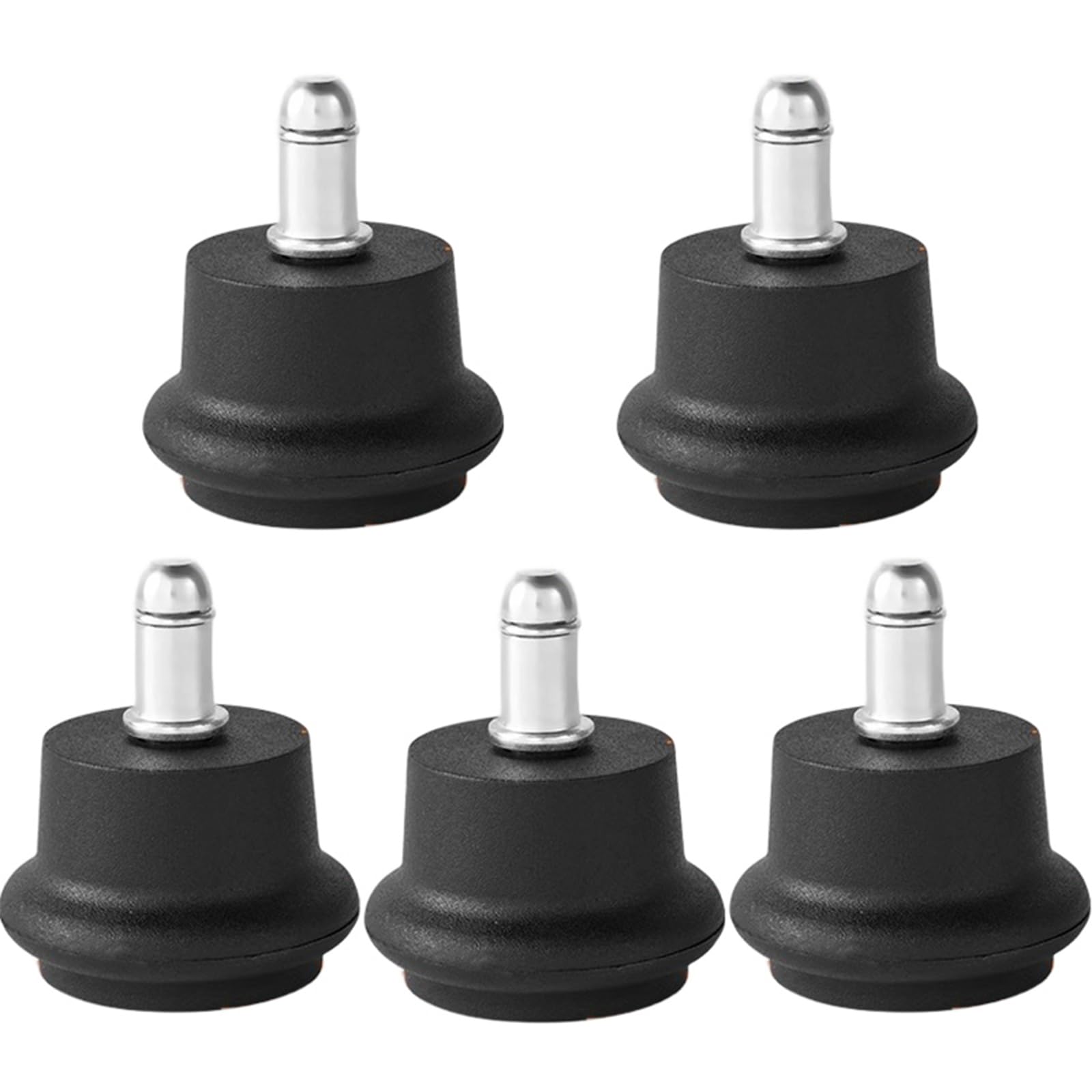 5Pcs Chair Glides Replacement Rotates Casters Wheel Heavy Duty Wheel for Fixed Stationary Use on All Floor Types Heavy Duty Chair Feet