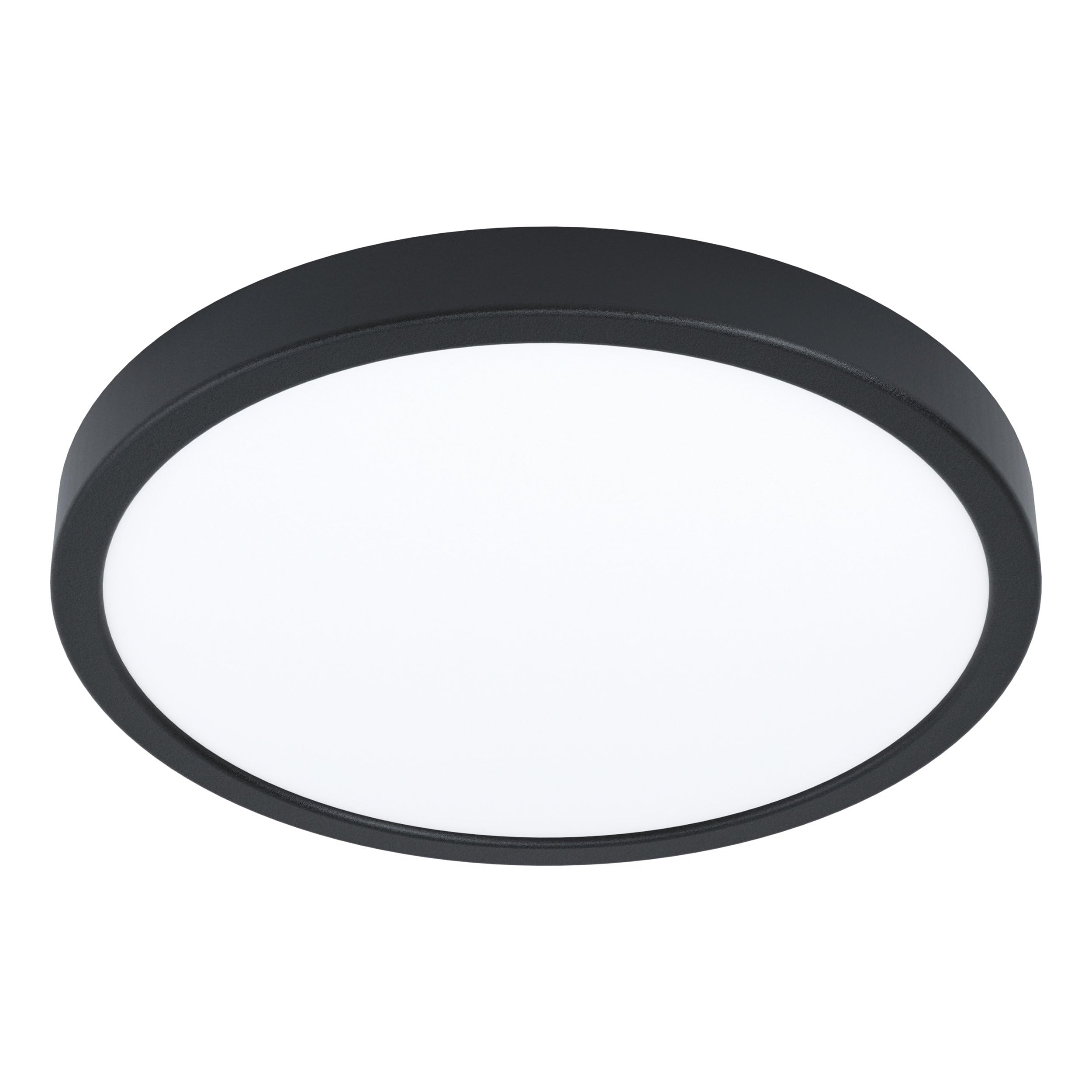 Eglo Connect.z Smart-Home LED Bathroom Ceiling Light Fueva 6-Z, Ø 38,9 cm, ZigBee, app and Alexa Voice Control, Light Colour (Warm White-Cold White), dimmable Ceiling lamp, Black, IP44