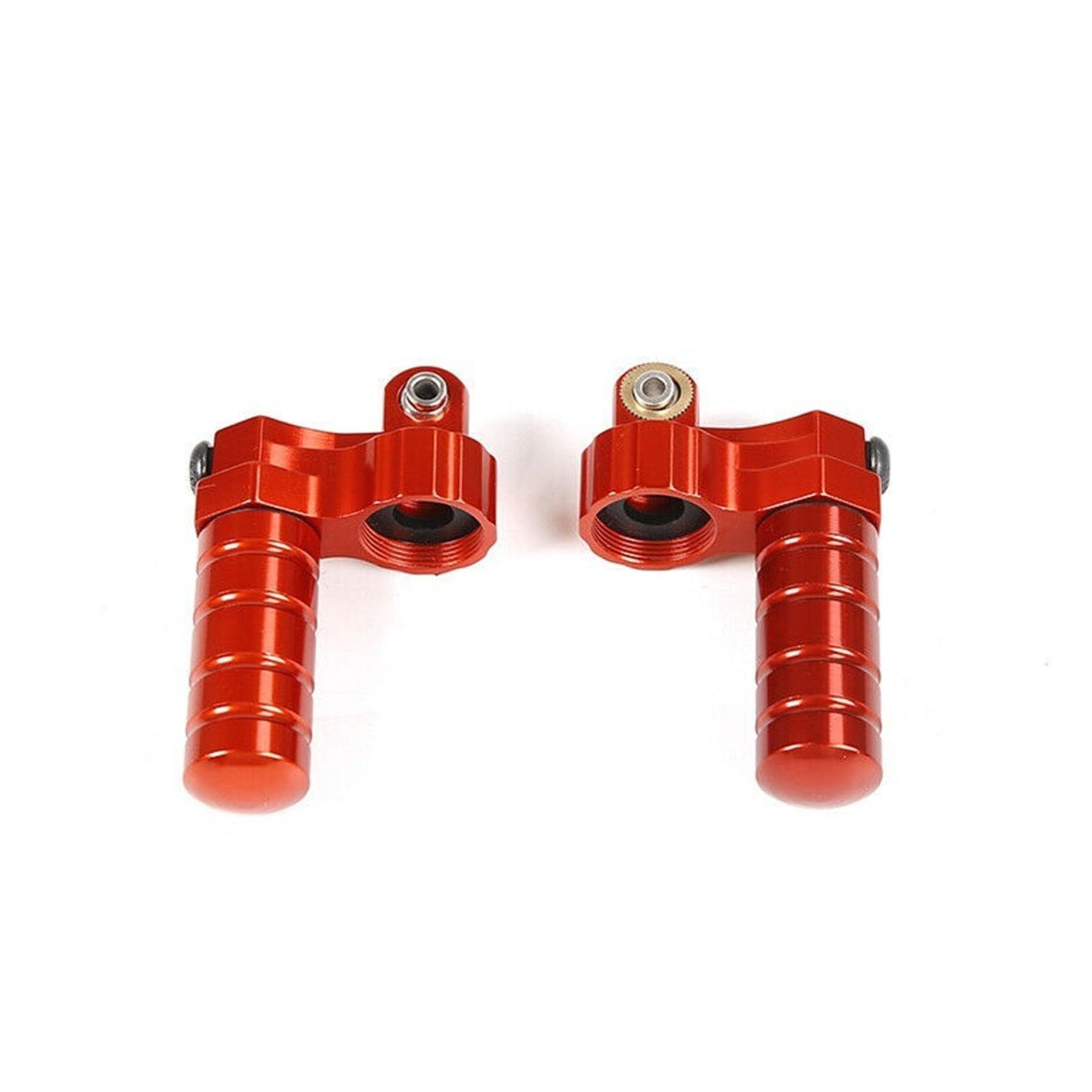 FLMLF Alloy CNC Rear Shock Cap Kit Red for 1/5 HPI ROVAN KM Baja 5B 5T 5SC RC CAR Parts
