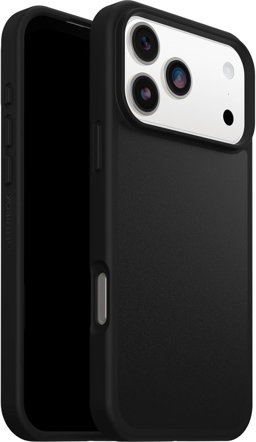 OtterBox React Series MagSafe funda para iPhone 17 Pro Max, Testada con los estándares Militares anticaídas, Negro, Sin Caja Retail + OtterBox Glass Protector de Pantalla de Cristal Templado