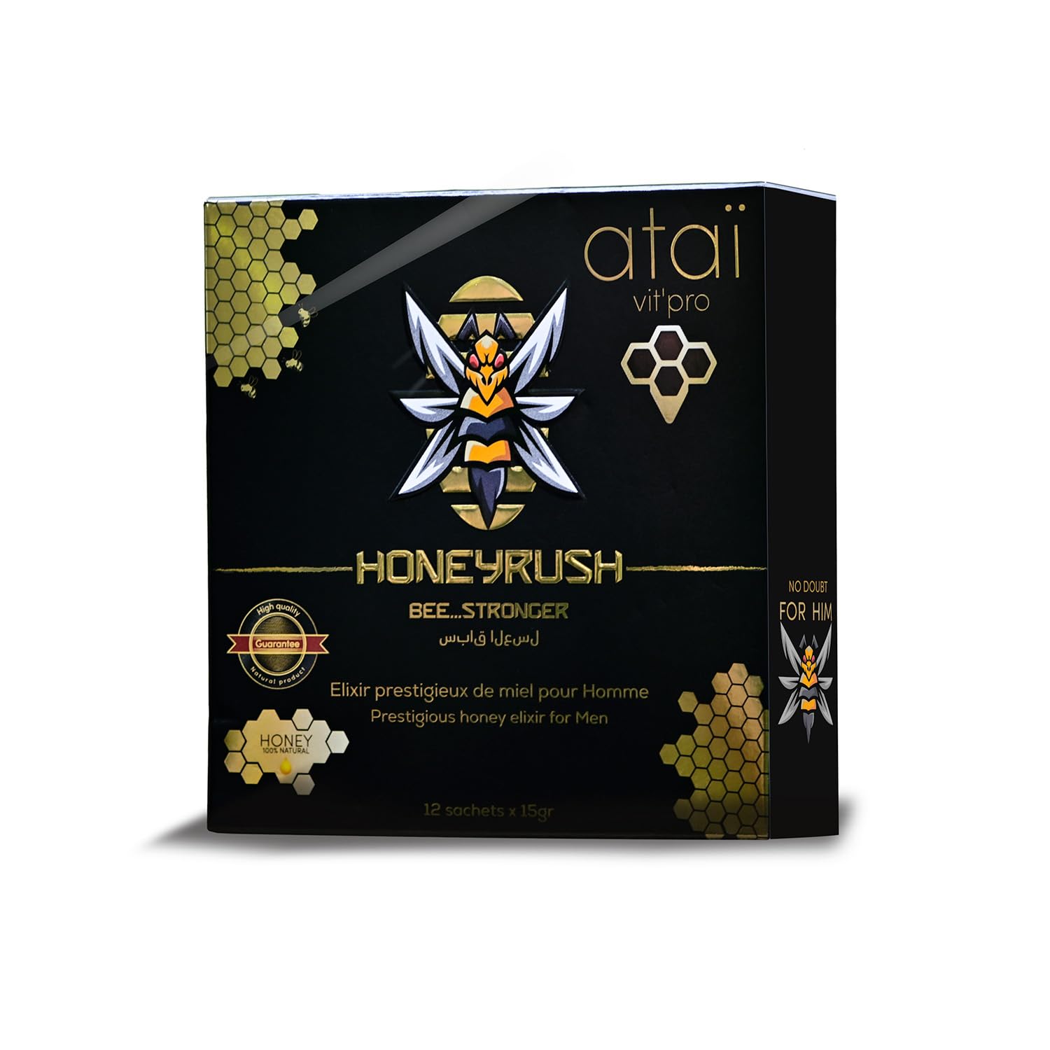 HONEY BEERUSH Miel Afrodisíaco Potenciador Energético Libido Intensa Hombre 12 sobres 15g
