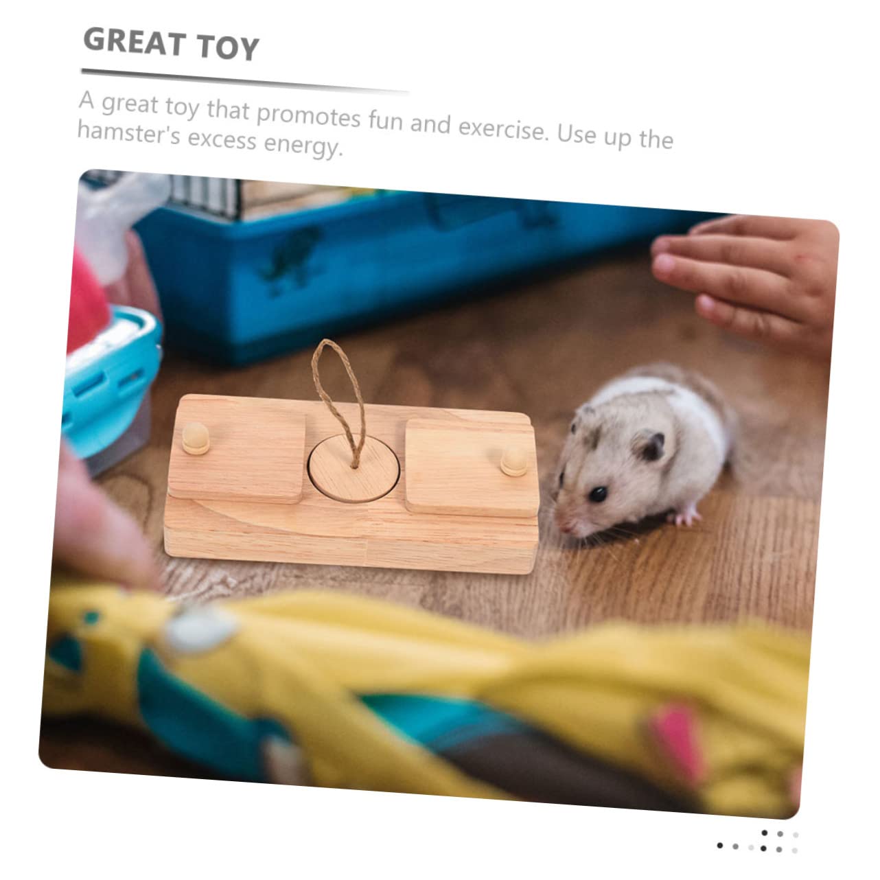 Sosoport 2stücke Hamster Spielzeug Interaktives Futterversteck Für Hamsterkäfig Fördert Und Beschäftigung Für Zwerghamster Und