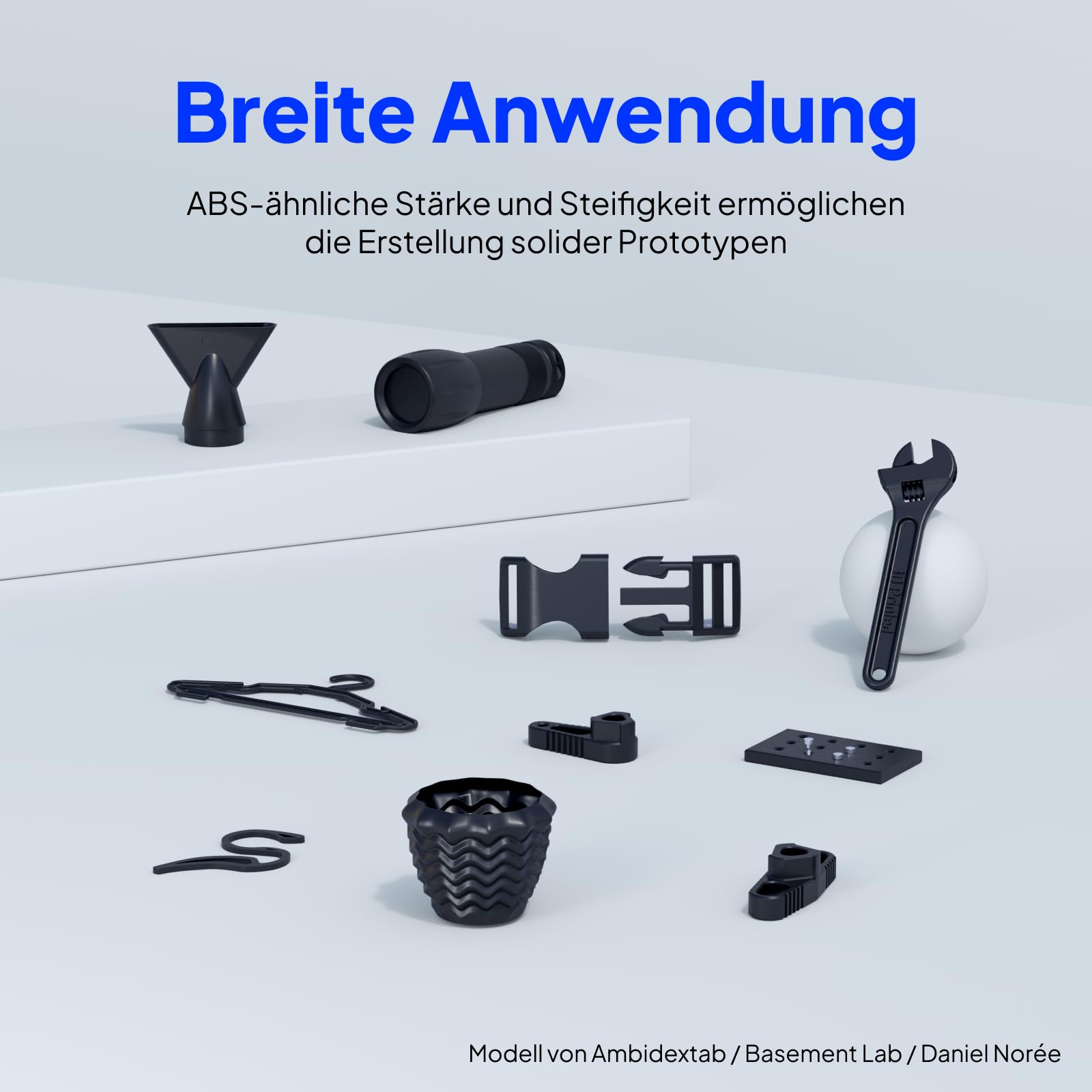 ELEGOO Tough Resin 3D Drucker Harz mit Hoher Härte und Flexibilität, Niedriger Viskosität, Geringer Schrumpfung, Kompatibel mit MSLA/LCD/DLP 3D-Druckern, Schwarz 1000g