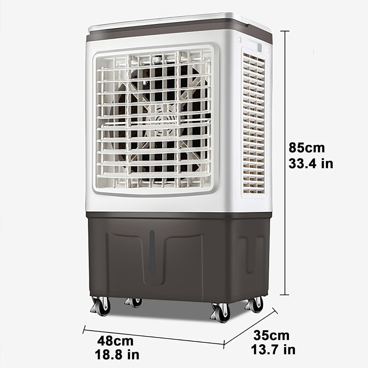 30L Portable Air Cooler with 3 Operational Modes & 3 Speeds Cooling Fan, 3 in 1 Evaporative Air Cooler, Lightweight, Low Noise, for Home Office Work Outdoor (Color : Mechanical, Size : 48x35x85cm)