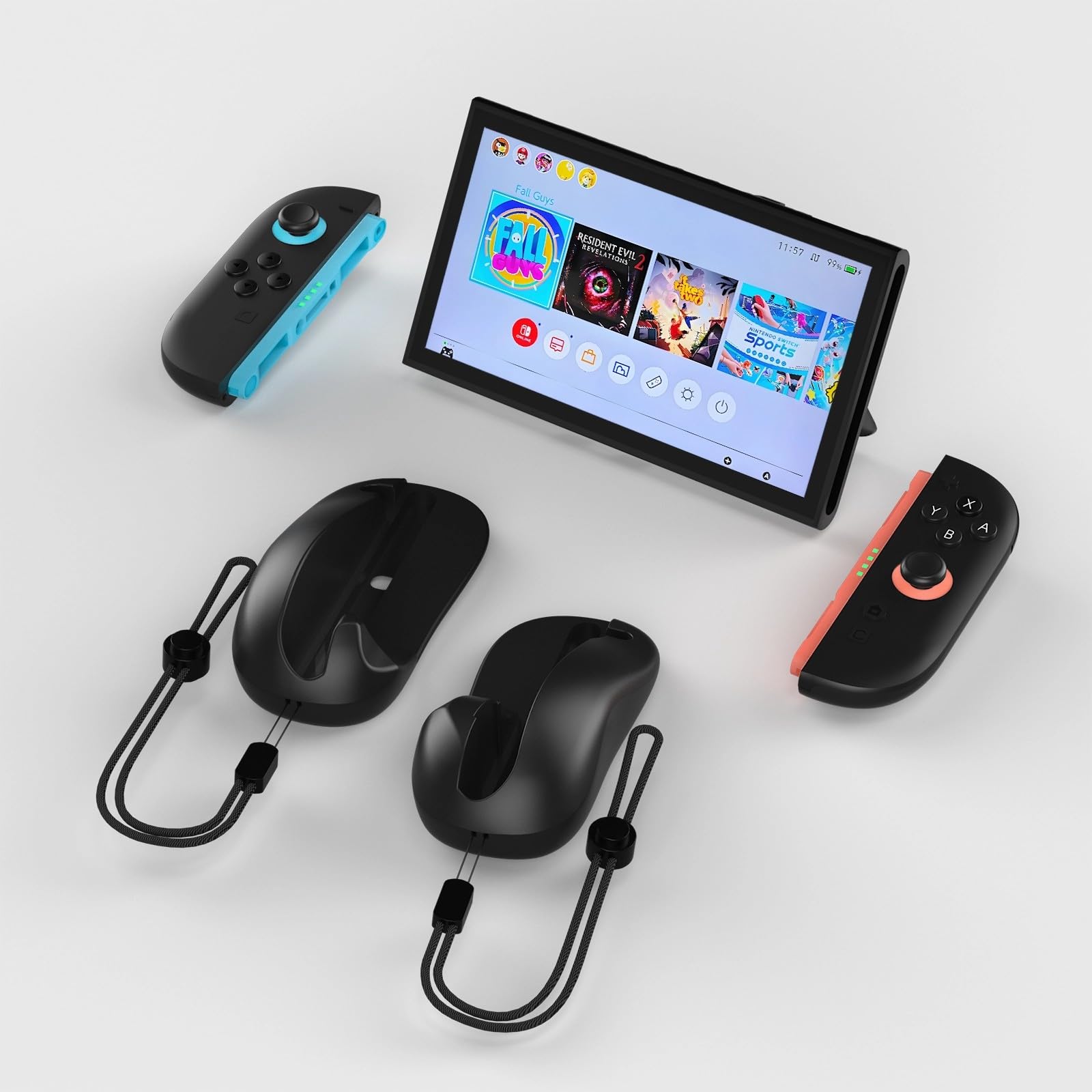 Amazon.co.jp: GrinGrin Switch2 Joy-Con 2用 マウスグリップ 左右