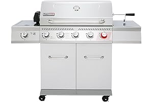 Royal Gourmet 5-Burner Stainless Steel Gas Grill with Side Burner