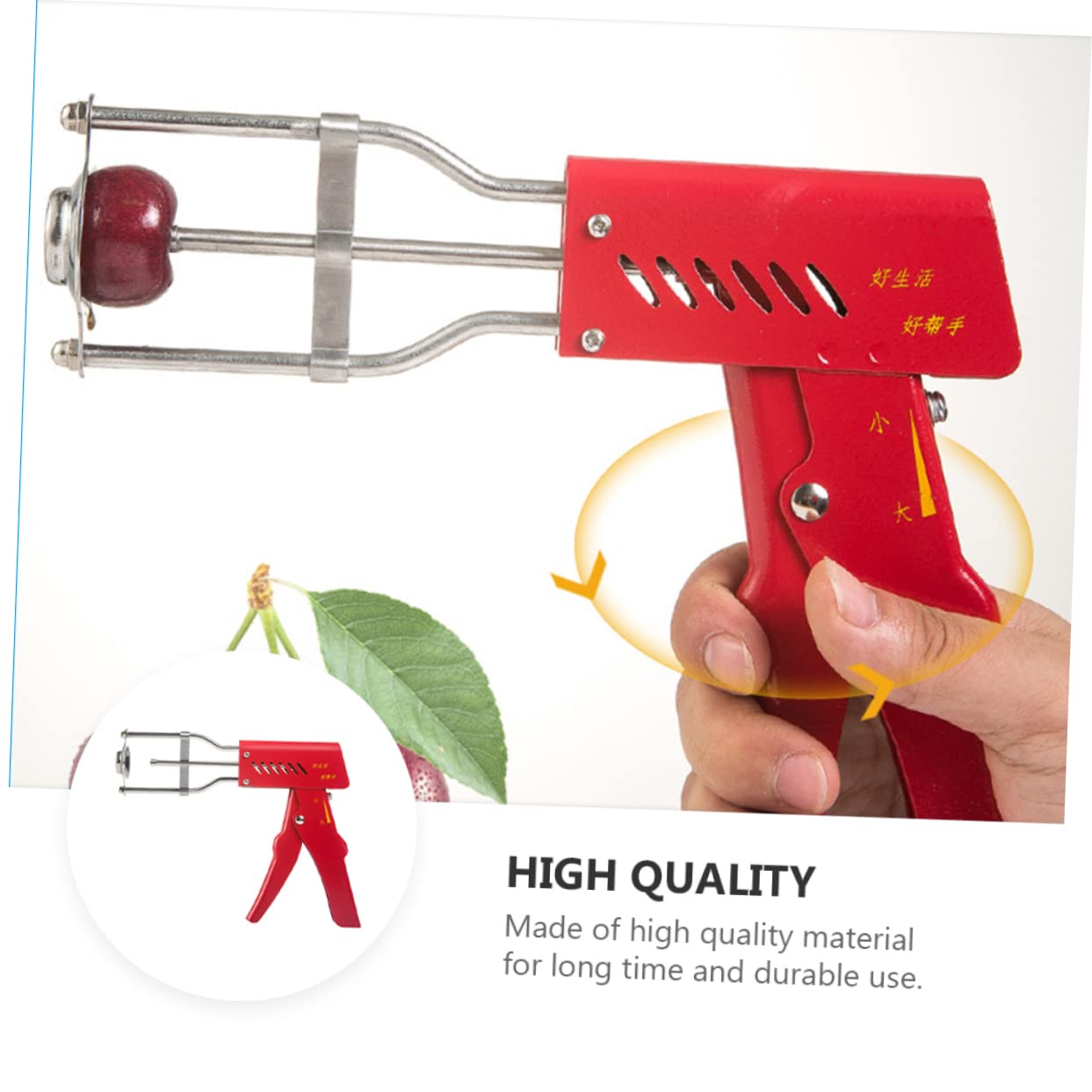 POPETPOP Kernhausentferner Apfel aus Edelstahl Manueller Obstentsteiner für Küche Einfacher Griff Leicht zu Reinigen Praktisches Design