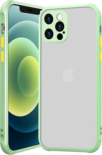 ZEZHOU Funda para iPhone 13 Pro con protector de lente de cámara de 6.1 pulgadas, cubierta de cuerpo completo a prueba de golpes, borde plano suave,