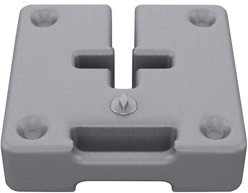 Vispronet Peso de los pies de la tienda de campaña con peso rellenable  Juego de 4 contenedores de peso del agua para toldos desplegables