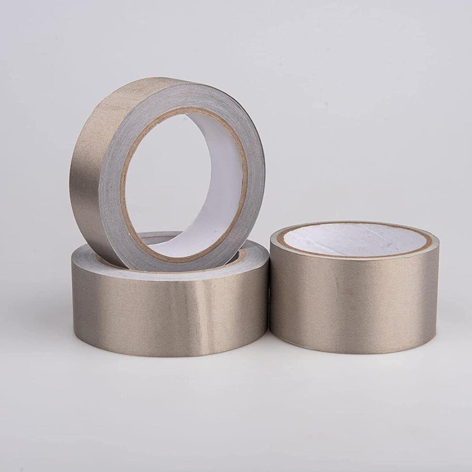 Faraday Tape, Nastro Adesivo conduttivo ad Alta schermatura in Rame nichelato, schermatura RF/EMI/EMF, Messa a Terra (Dimensione: 40mmx20m / 1.6INX66FT) (Colore: 10mmx20m / 0.39INX66FT)