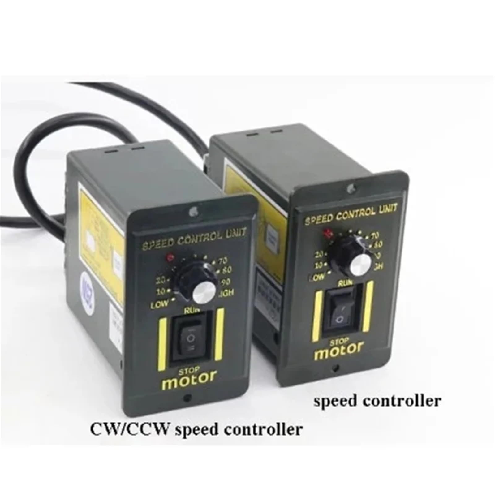 Controlador de velocidad del Motor AC 220V desaceleración regulador de velocidad del Motor hacia adelante y marcha atrás 6 puertos de conexión de una sola 6W-250W(6W,Without CW CCW)