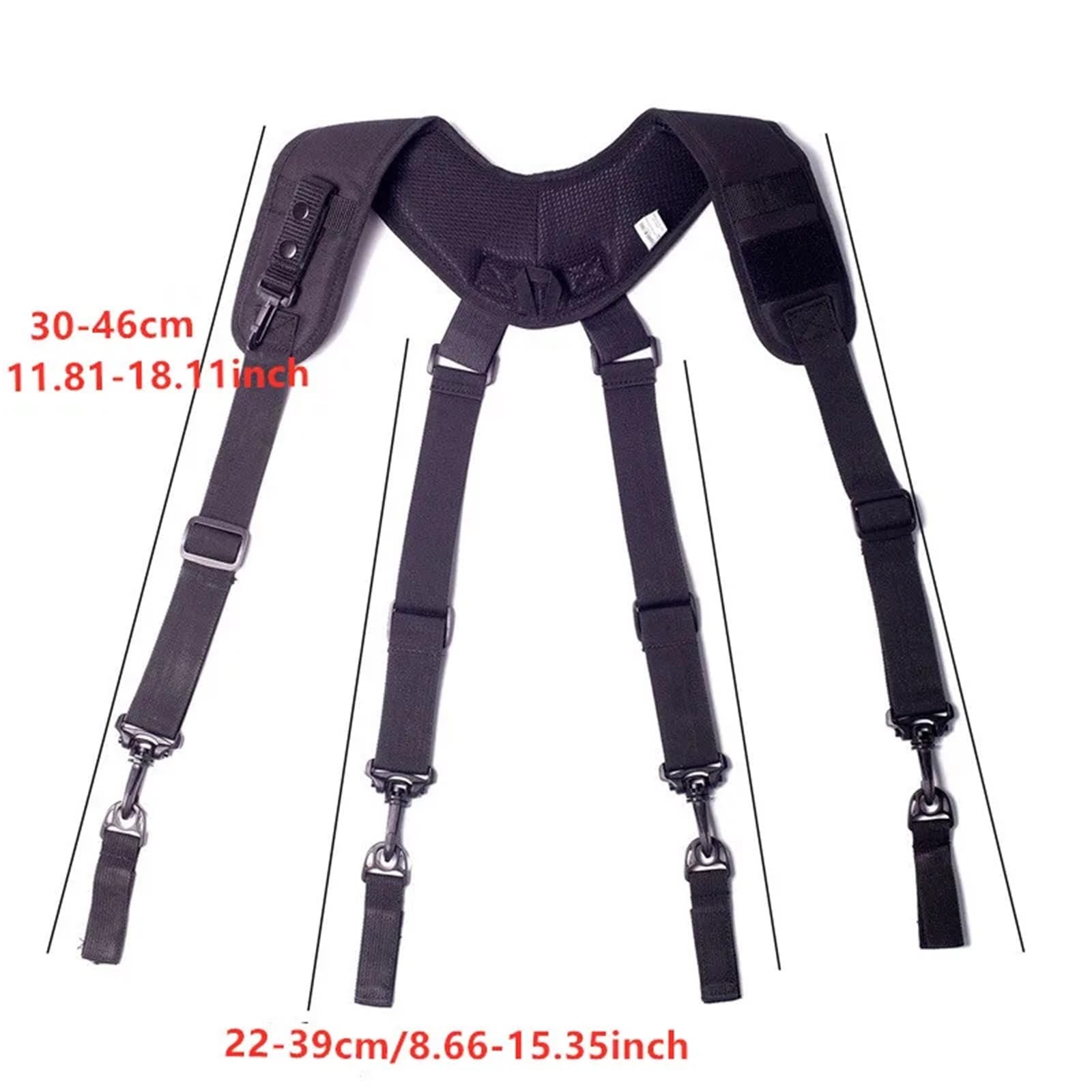 Bretelles d'extérieur réglables de type X for hommes, ceinture service, harnais, sangle préparation au combat pour le Travail et le Quotidien