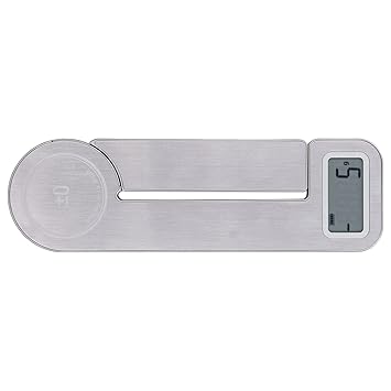 Food Scale, Compact Kitchen Scale LCD Display Multiple Units Overload Prompt Foldable Portable for Home