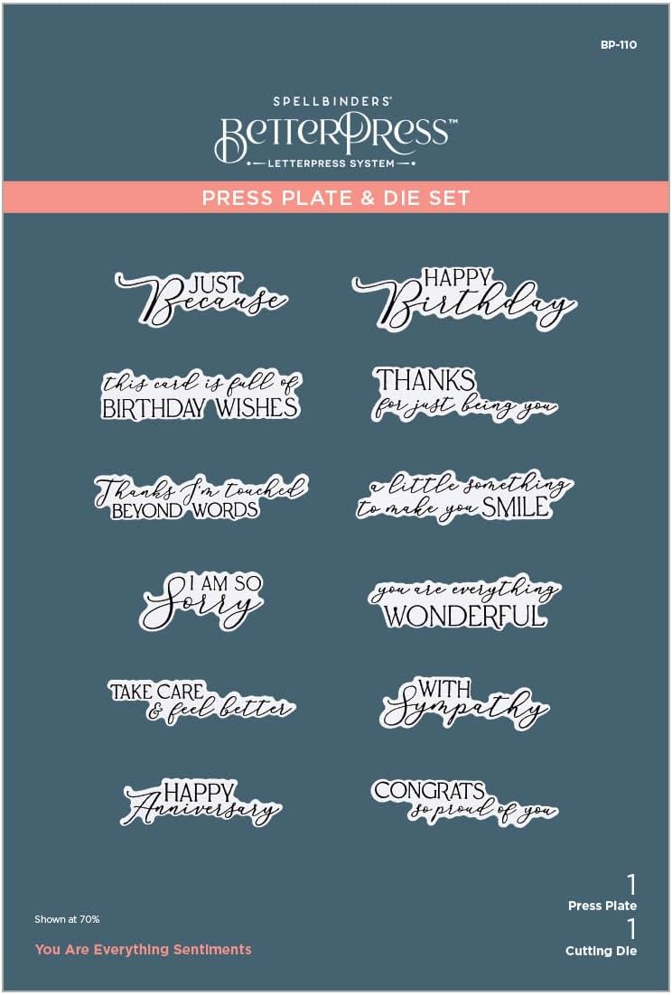 Amazon.com: Spellbinders BP-043 Let's Chat Soon Icons Press Plate & Die ...