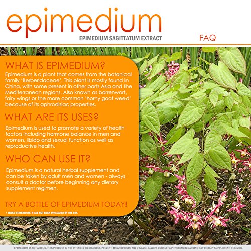 VH Nutrition | Epimedium 1100mg Supplement | Horny Goat Weed Extract | 30 Day Supply