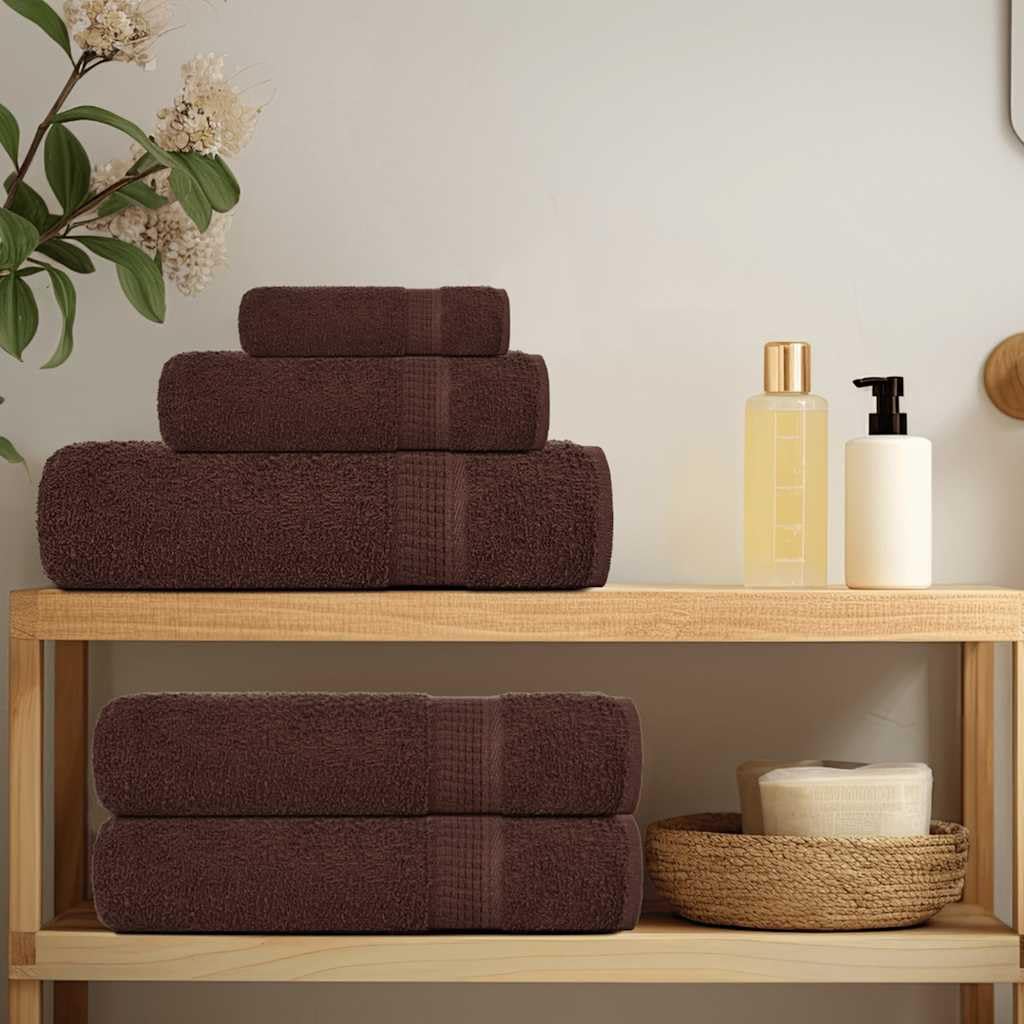 Set di 8 asciugamani Frog, 100% cotone, 360 g/m², con asciugamano per ospiti, asciugamano, telo doccia per bagno, spa, fitness, piscina, wellness, viaggi, sport