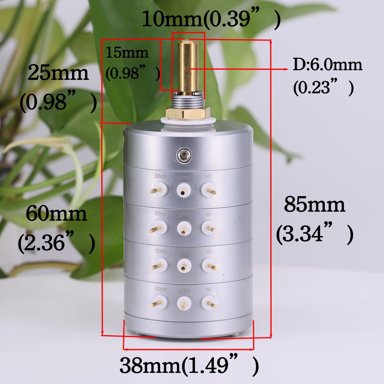 Amazon.co.jp: EIZZ 4チャンネルステレオ50Kステップボリューム